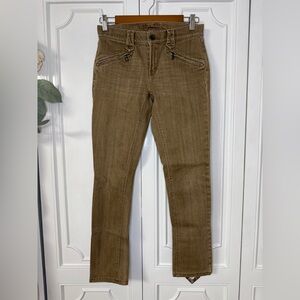 Lauren Ralph Lauren Boot Cut Jeans in Olive Brown